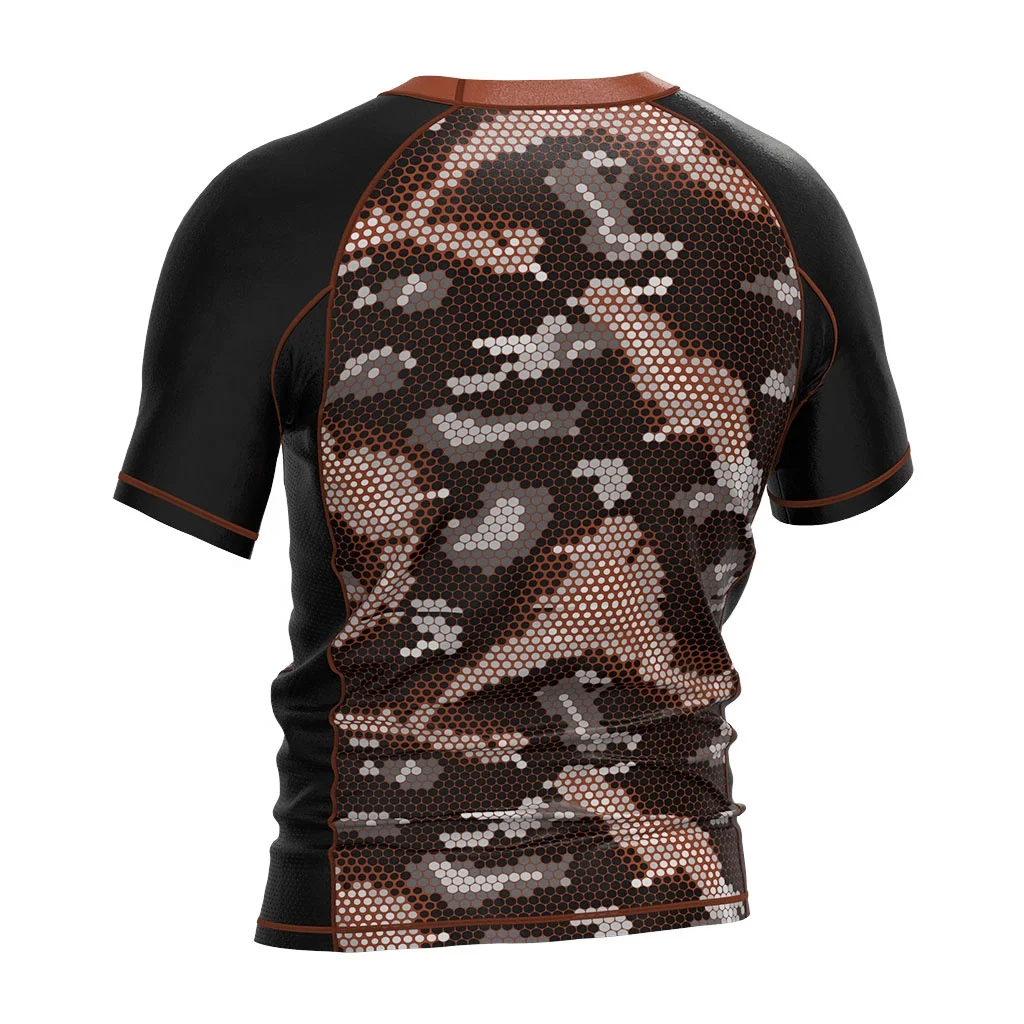 Fashion Nogi Fight Sublimated Quick Dry Girls Rash Guard Swimwear Custom Mma Shorts Bjj Rashguard Half Sleeve