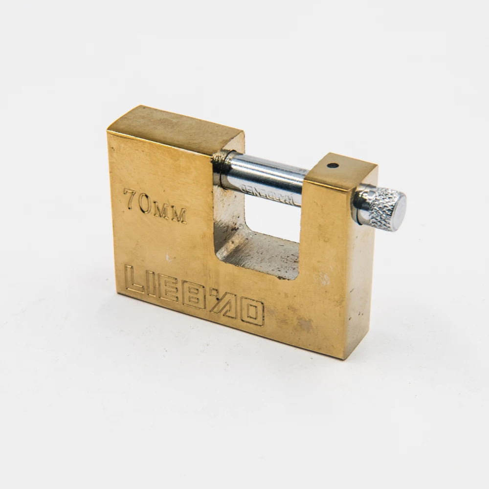 70mm Lock Excellent/good Quality custom logo master key safety brass color padlock