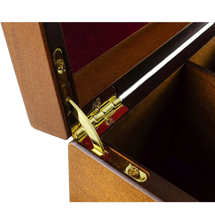 Hot sale storage chest 8 compartments glass window wooden wood bamboo tea box with tea