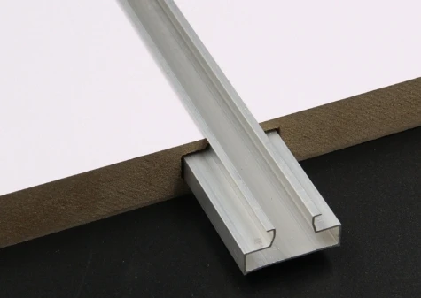 mdf slotted board melamine mdf wall panel slatboard for Display wall shelf board for Maldives/Tazania