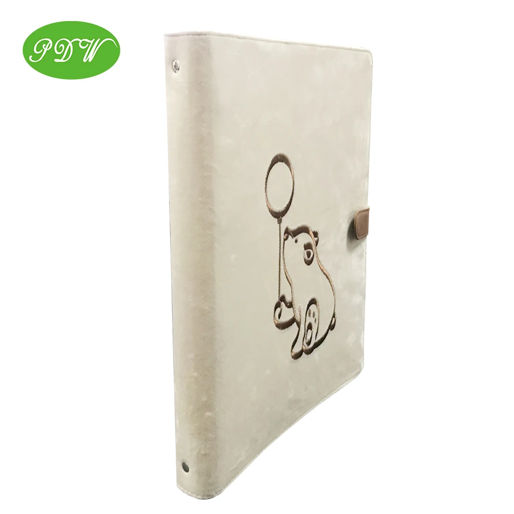 Elegant customized velvet document folder gift conference portfolio folder