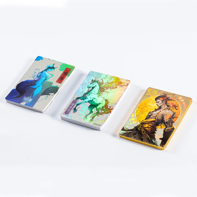 wholesale custom Printed Logo cartoon Trading Card holographic game Cards