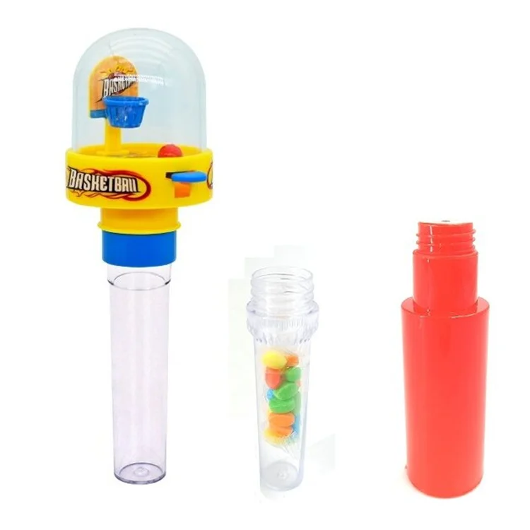 Funny surprise gift mini slam dunk toys basketball game plastic candy toy for kid
