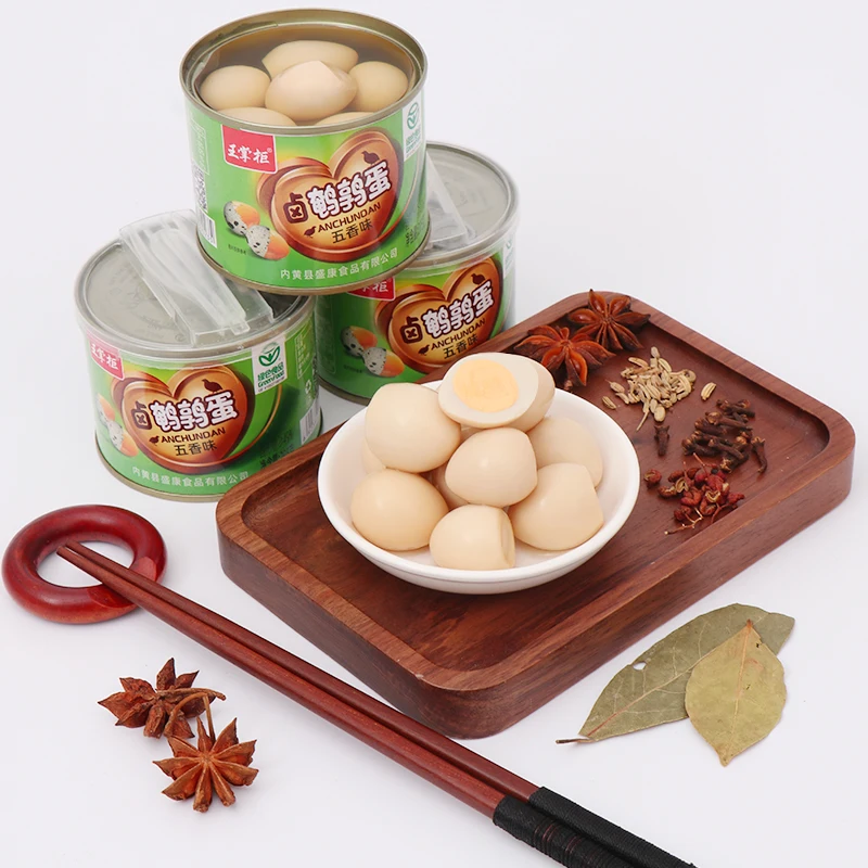 Plain quail eggs without shell canned quail egg barbecue chaffy dish with quail eggs