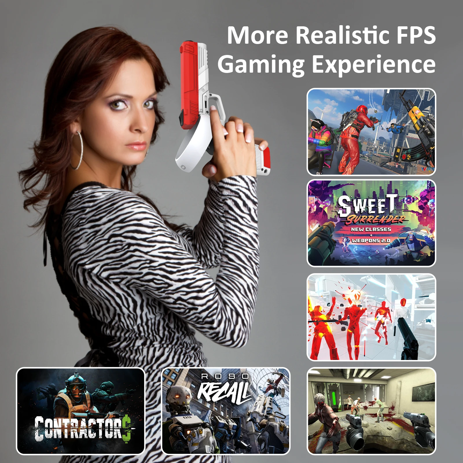 2022 New Design Comfortable pistol cover Meta/Oculus Quest2 Vr Accessories