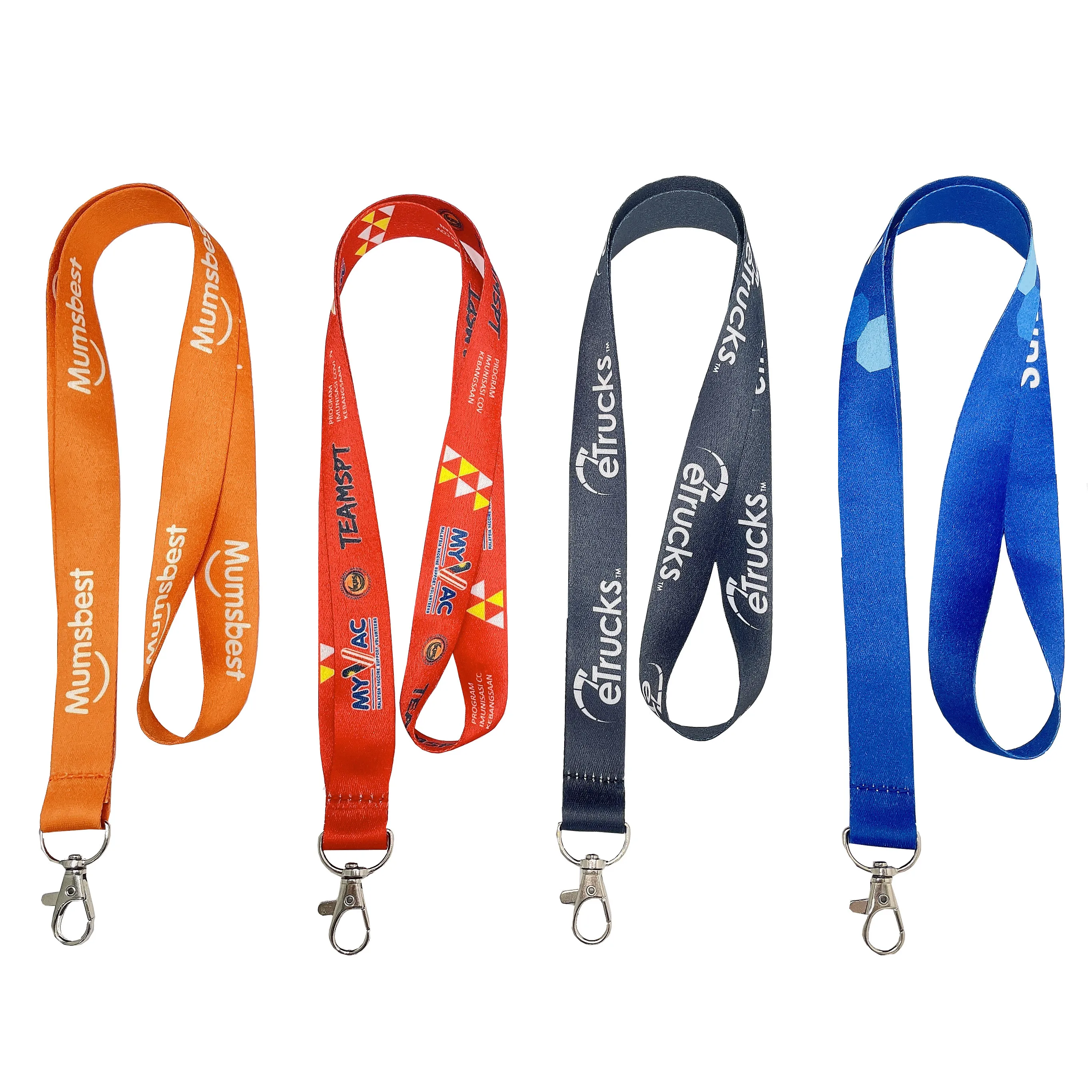 Polyester Lanyard Manufacturer Free Sample Promotional Neck Lanyards With Logo Custom