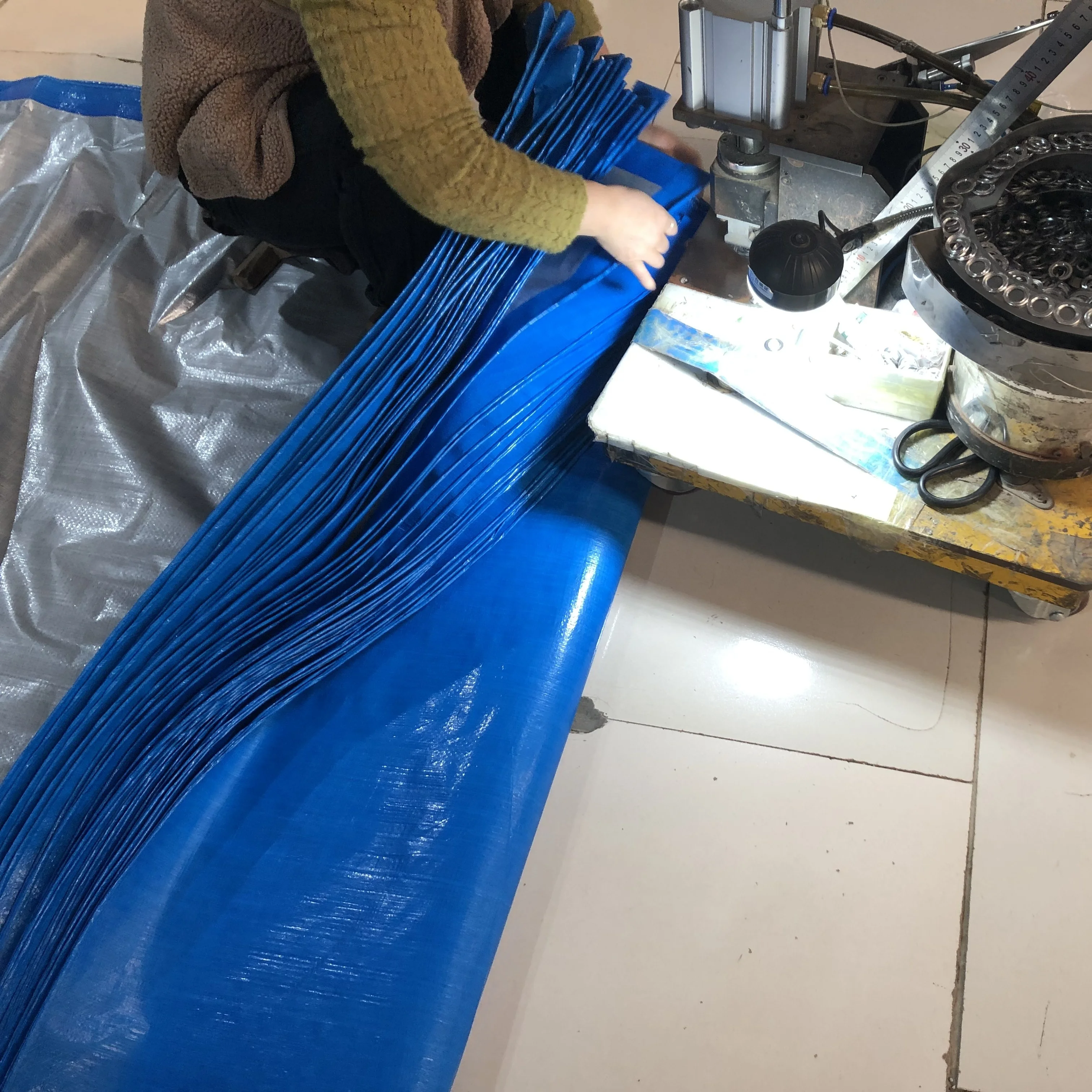 MILLION eyelets for plastic tarpaulins polyethylene China PE Tarpaulin Manufacturer Weather Proof Protective Cover PE Tarpaulin