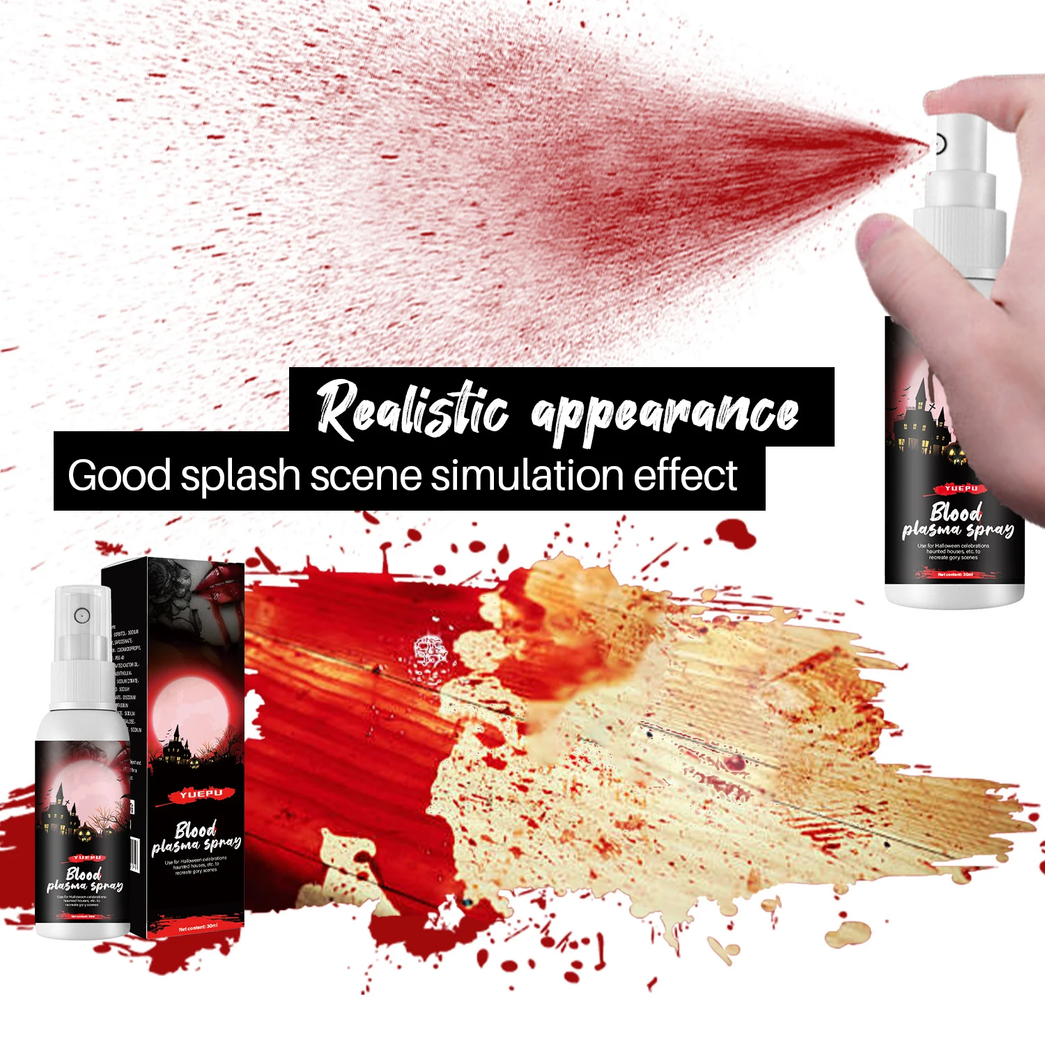 Special Product  Makeup Art Movie Spray Blood Splatter Theatrical Liquid  Artificial Blood Spray For Halloween