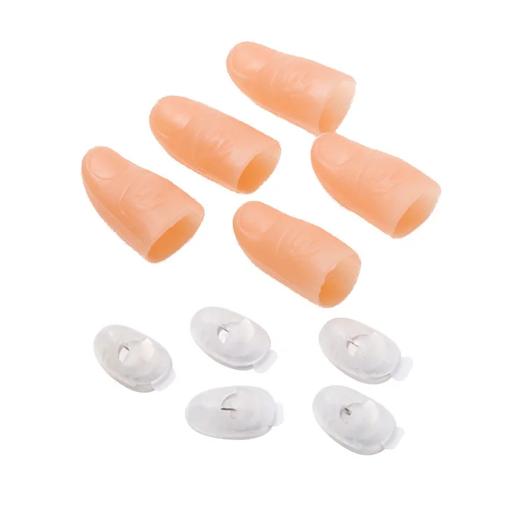 Magic Finger Light Up Thumb Tips LED Finger Lights Thumbs Light Prank Toy Tool for Perform Halloween