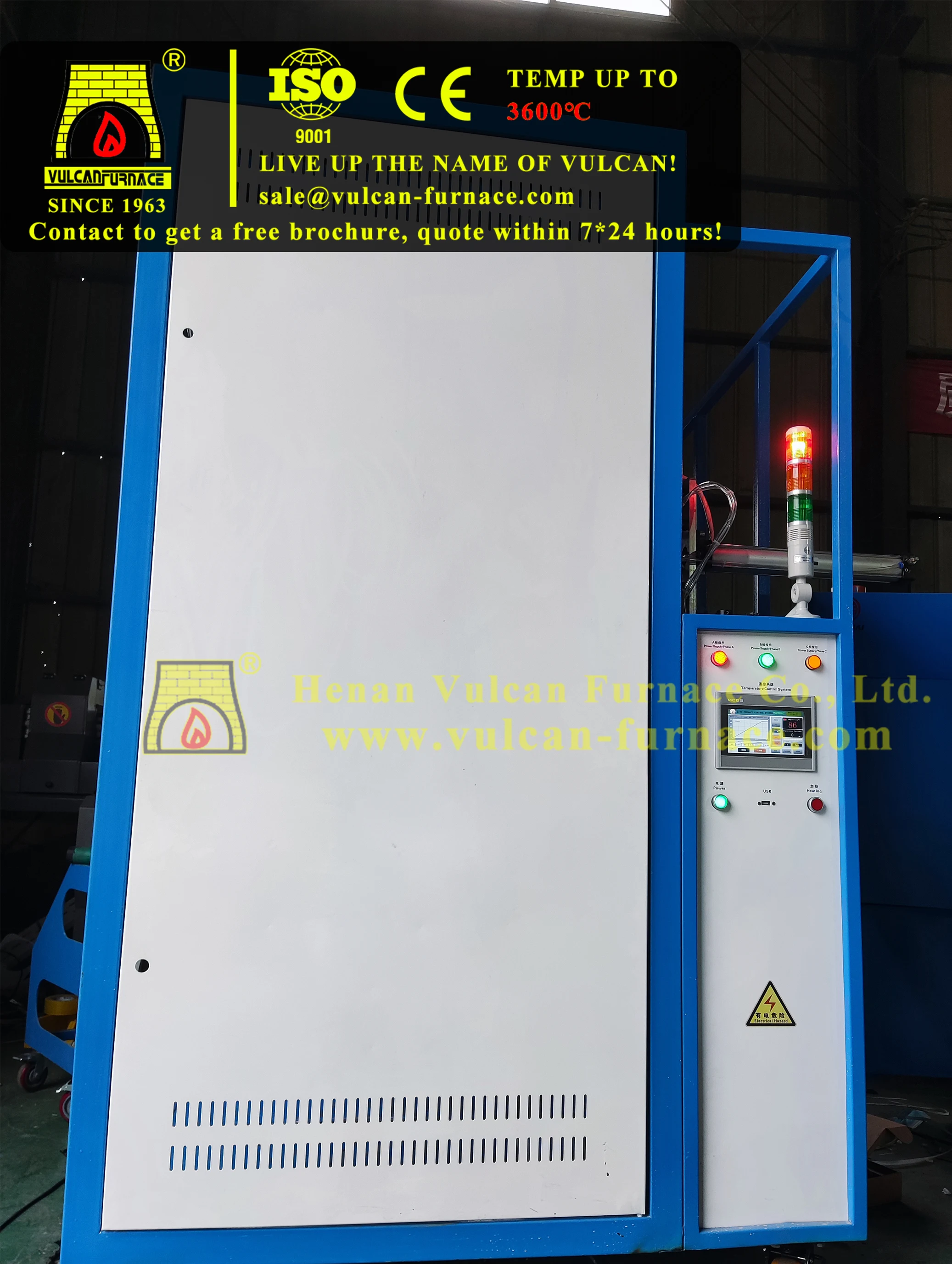 VF-18R frit furnace for melting glass 1400C Electric Glass Frit Electric Furnace Automatic material flow electric Frit Furnace