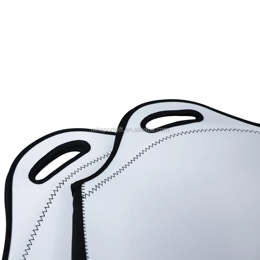 White Blank Neoprene Lunch Tote Bag for Sublimation