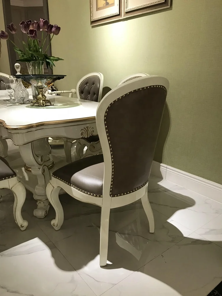 French style  home furniture leather dining chair