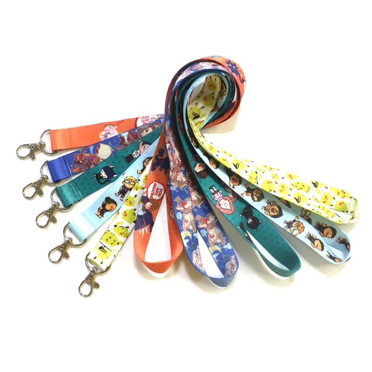 High Quality Eco Friendly Lanyard For Badges Animal Heated Transfer Printing Womens Personalised Lanyard
