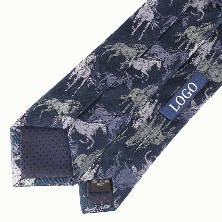 2024 Hot Selling Business Custom Men Handmade Necktie Low Price Classic OEM Service Animal Pattern Neck Ties For Men Luxury