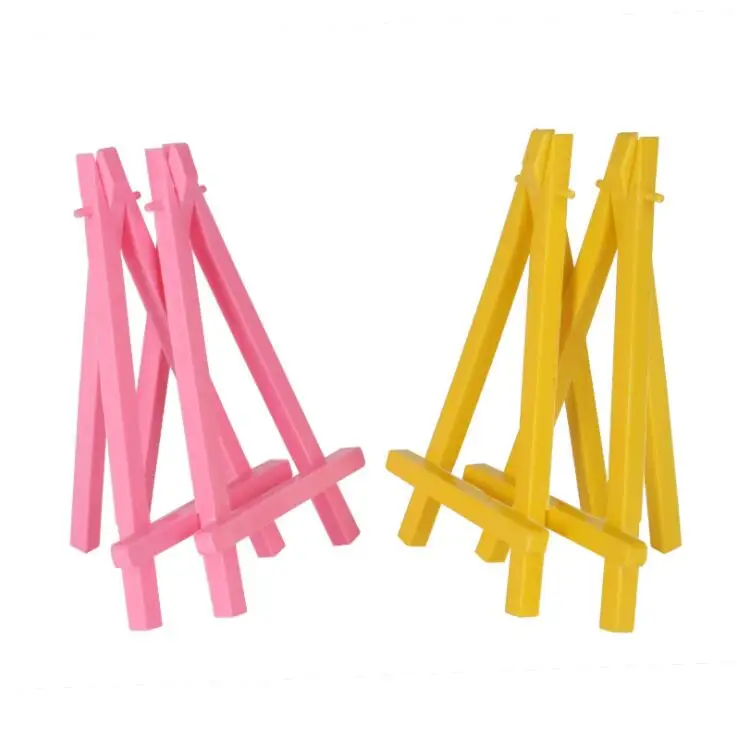 Mini easel folding plastic Painting frame mobile phone display bracket triangle small easel