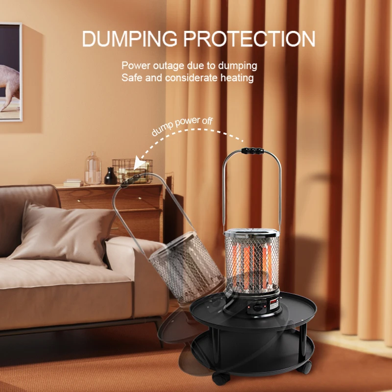 APG 2000W Factory direct sales Energy saving indoor Electric heater with round table Movable Room heater