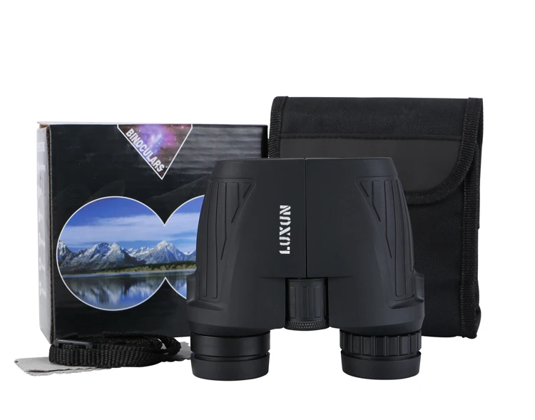12x25 Compact Binoculars Large Eyepiece Waterproof High Power Easy Focus Binoculars with Clear Low Light Vision