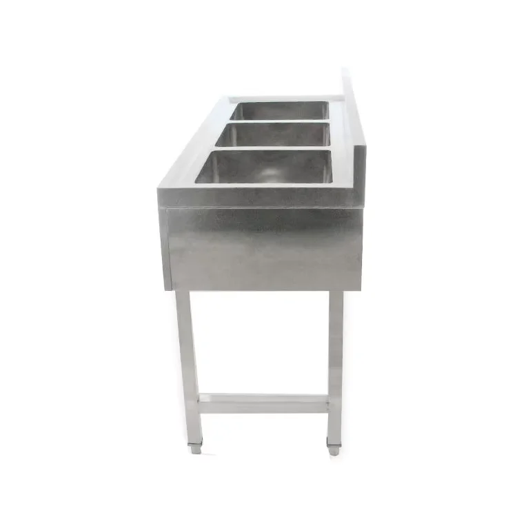 Customization Best Brand Industrial commercial Sink stainless steel kitchen 3 Bowl Sink