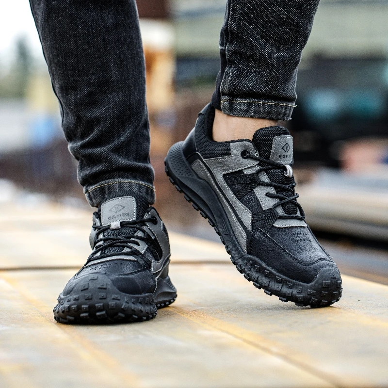 wholesale price shoes Stock available safety shoes oil resistant anti slip light weight safety shoes for men