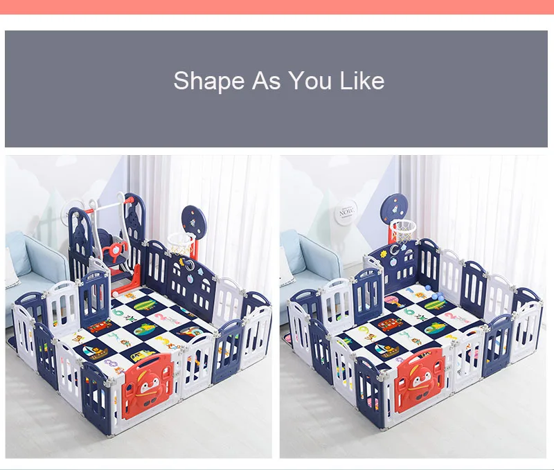 Baby Playpen for Babies and Toddlers Portable Play Yard for Children Foldable Crawling Fences Large Activity Area