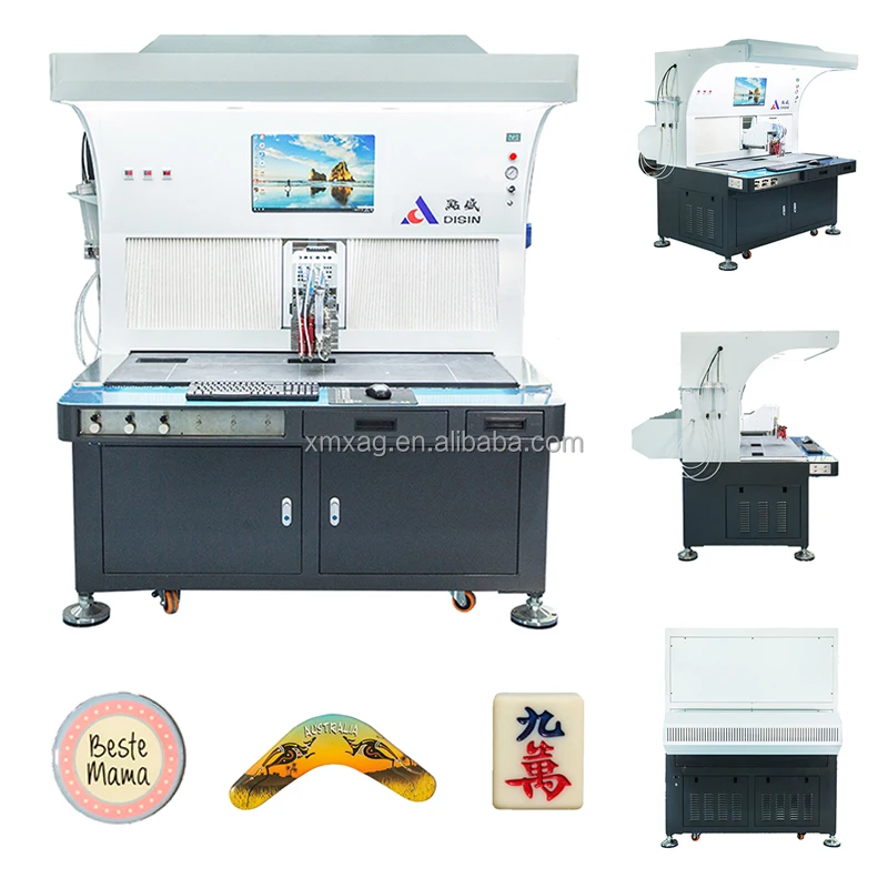 Easy learn and operate Button/key Ring/ Metal Signs Painting Machine Art And Crafts Making Machine