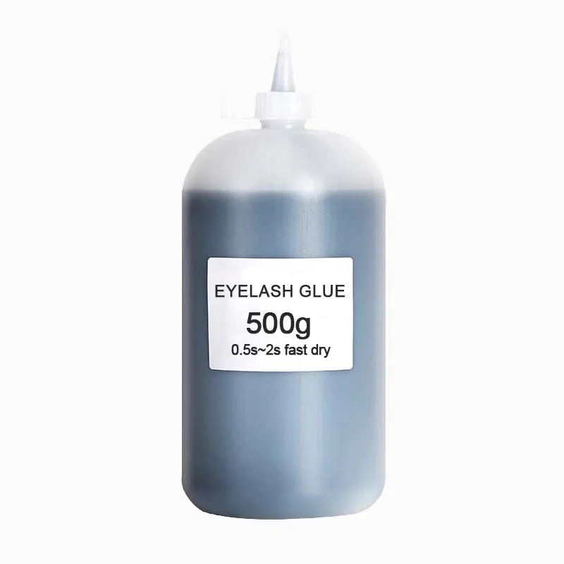 Lash Extension Glue Adhesive 0.5 Second Drying Private Label Eyelashes Glue Waterproof OEM 500G 1kg Macrilan False Eyelash Glue