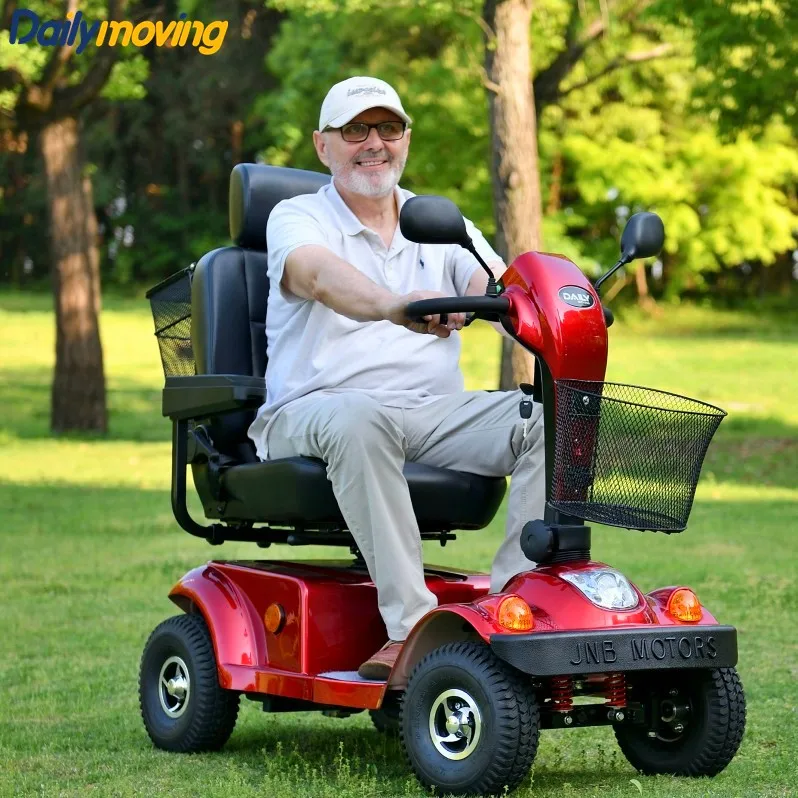 Portable Light 4 Wheel Foldable Electric Mobility Scooters for Elderly