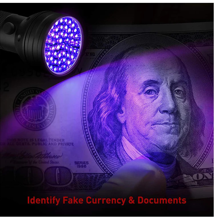 Brightenlux Tactical Pocket Aluminium 51Led Flashlight Uv, Ningbo Ultraviolet Flashlights 51 Led Purple Light Uv Flashlights