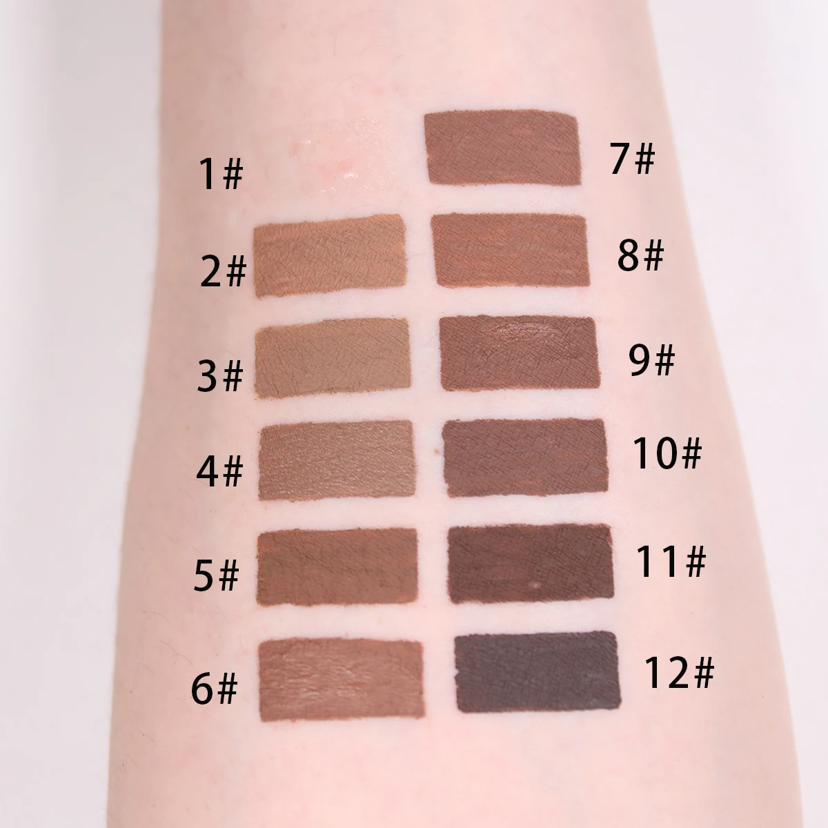 Eyebrow Gel Tint Stamp Private Label Waterproof brow gel eyebrow tint dark brown dye enhancer eyebrow gel With brush