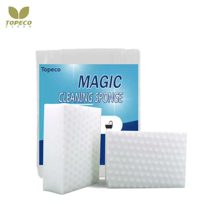 Topeco 2022 Top Sell Compressed Melamine Sponge Nano Cleaner Durable Magic Sponge Kitchen Melamine Sponge Magic Sheet
