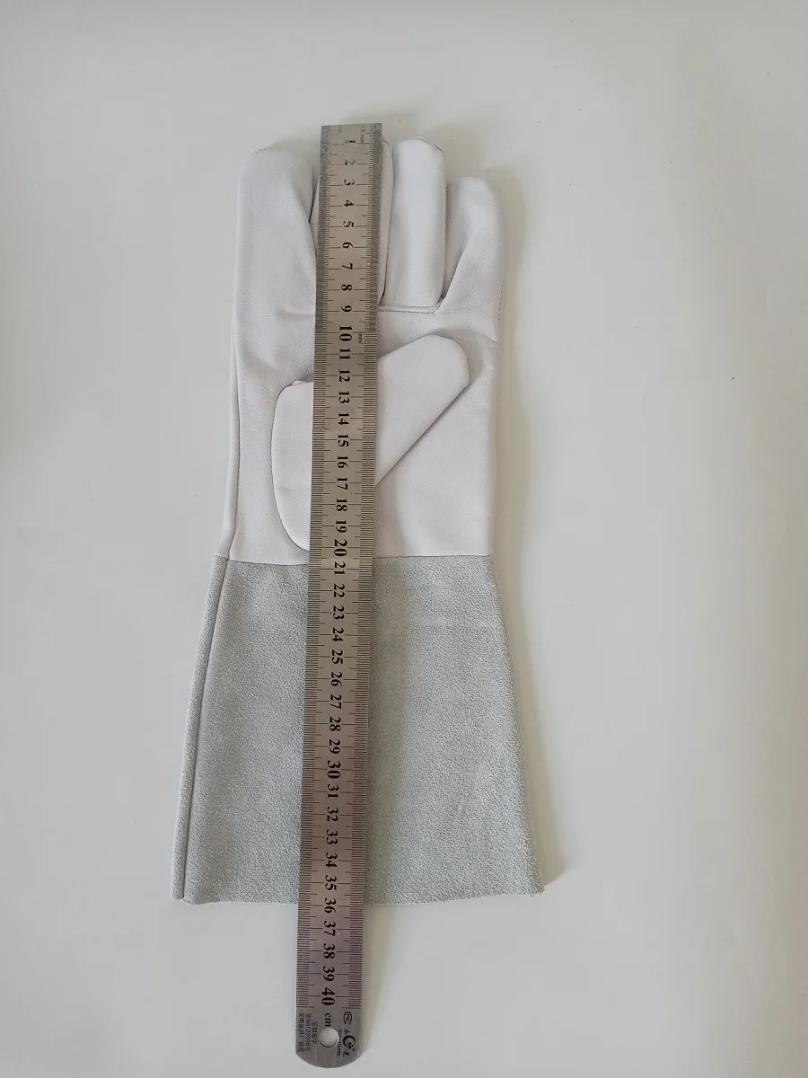 Factory price Hand Work Safety Welder  Goatskin Cowhide Argon Mig Arc Tig Leather Welding Gloves