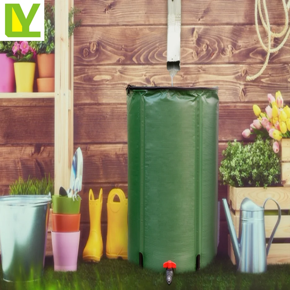 Pvc Tarpaulin Impact Resistant Compressible Rain Barrel