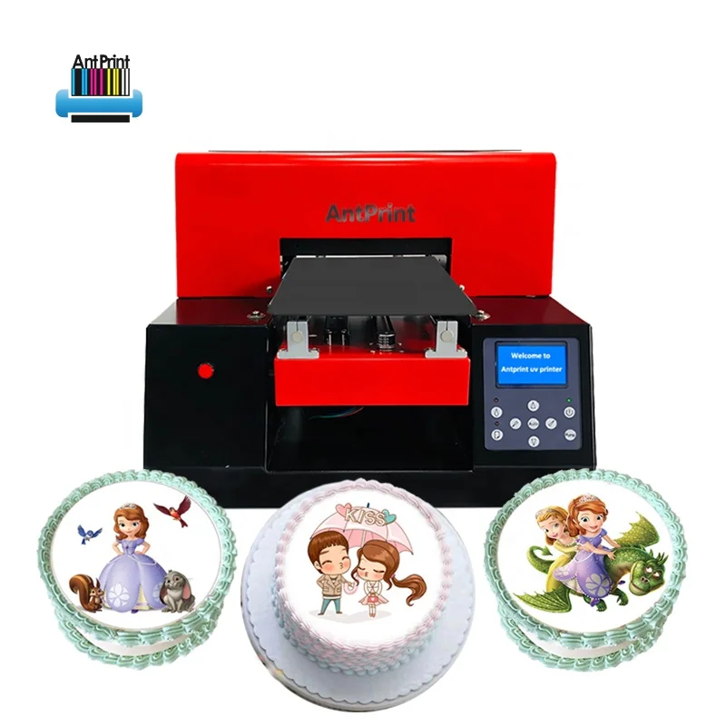 Easy Operation 6 Color Food Ink Printing Machine DIY Cake Printer For Wedding