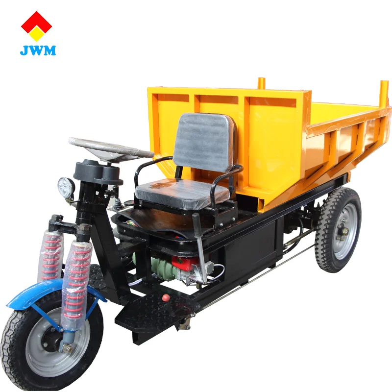 Cheap Cargo tricycle Electric mini dumper mining cargo tricycle China Supplier with 1 ton 2 ton 3 ton loading capacity