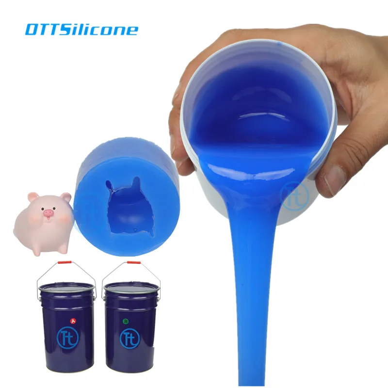 Blue Platinum Mold-Making  Silicone for Unsaturated Resin Mold Production Poly-Addition cured silicone