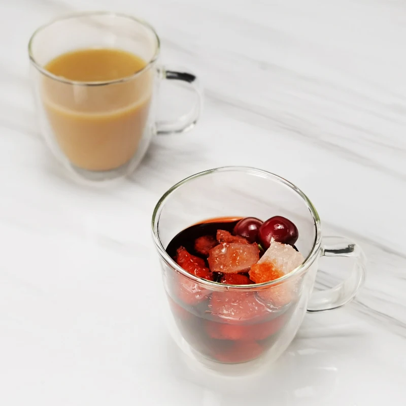 Double Wall Insulated Borosilicate Glasses Glass  Coffee Glass Tea Cup  Mug Espresso Cups