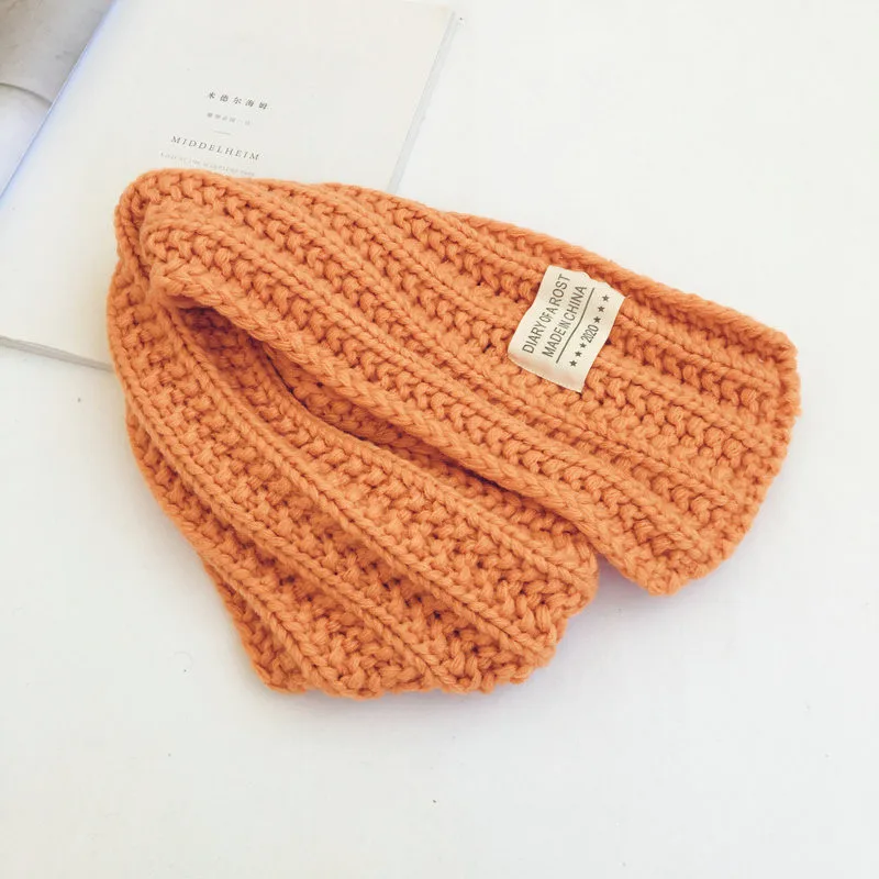 New Style All-match Woolen Knit Scarf Boy And Girl Knitted Baby Kids Scarf New Soft Knitted Wool Scarf