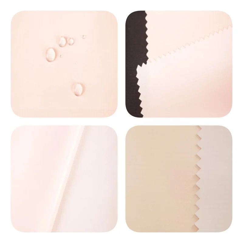 PPR5/R5K65 REC 50D recycle poly mechanical stretch ripstop with TPU clear membrane jacket fabric