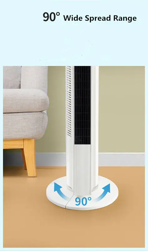 Factory 2022 32Inch Oscillating Bladeless air Cooler Floor Portable Electric Tower Fan Stand Remote control tower fans for home