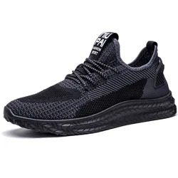 Classic fashion casual new style designs flyknited mesh running man sport shoe
