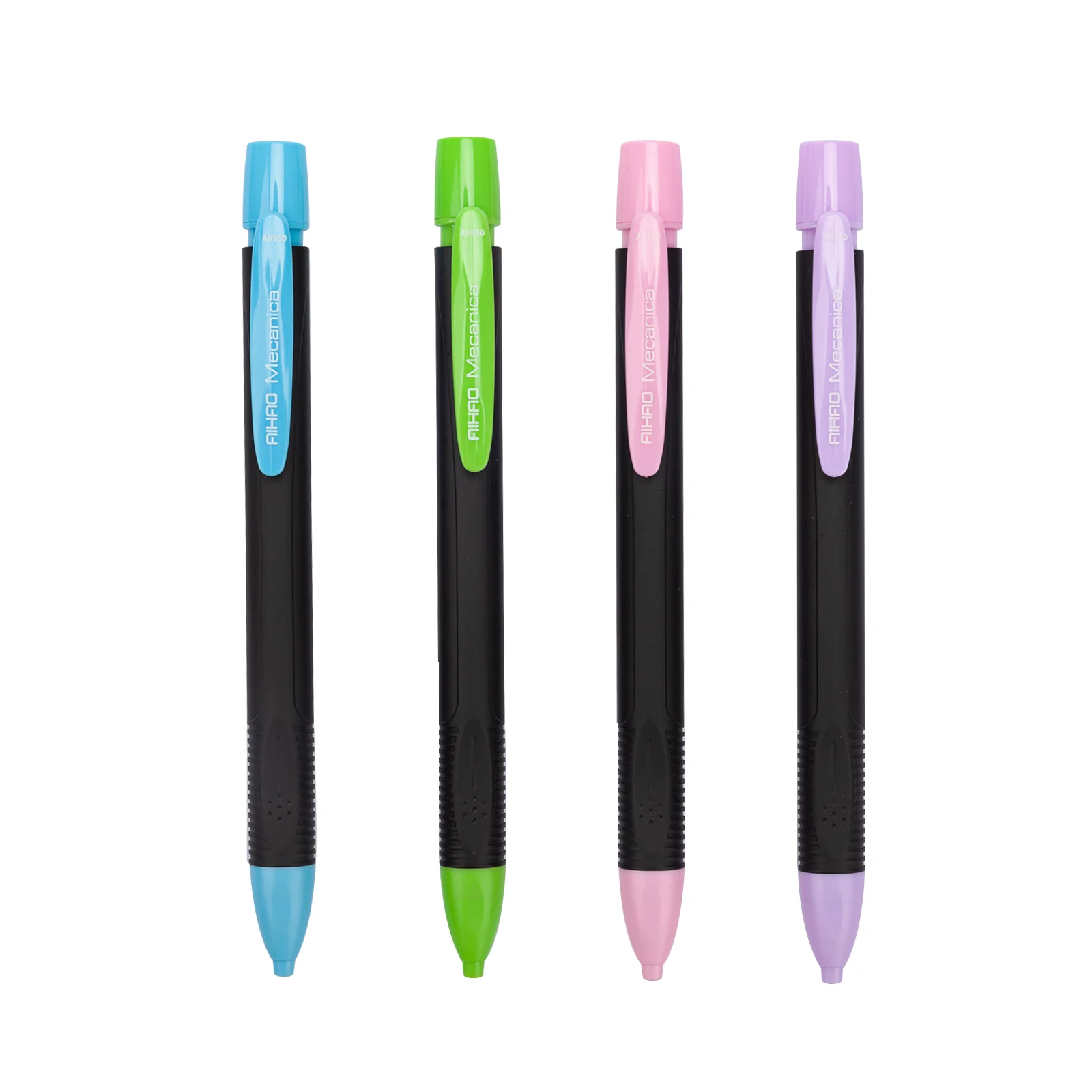 Aihao Wholesale Plastic Assorted Color Bold Lead Custom Logo Mechanical Pencils