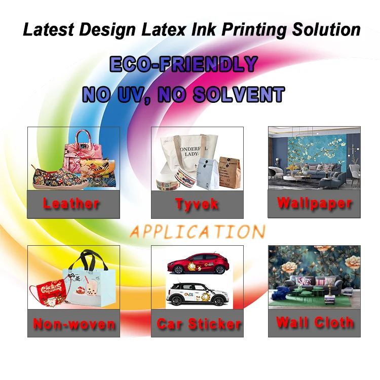 Hongjet Rexine Faux PU Leather Printing Machine Latex Printer with I3200 Printheads