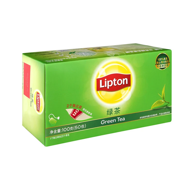 Lipton производство мгновенных напитков lipt на классических чайных пакетиках желтая ярлык светло-черный чай S50