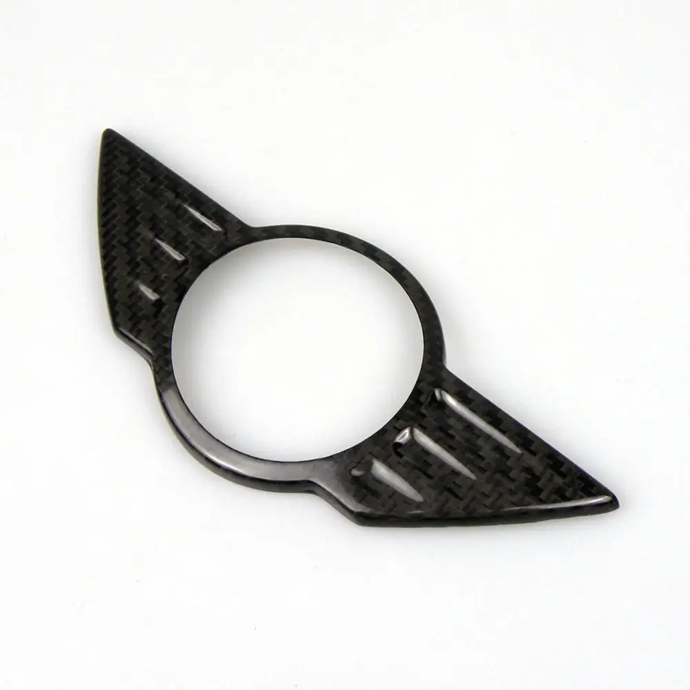 Carmon Real Carbon Fiber Mini Cooper Logo Emblem Cover Sticker Wing Cover For Mini Cooper F54 F55 F56 F57 R55 R56 R57 R58 R59