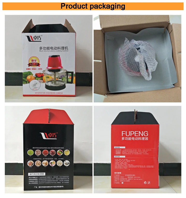 3L Big Capacity High Quality 350W Bowl Electric Vegetable Chopper Slicer Blender Food Processor Grinder