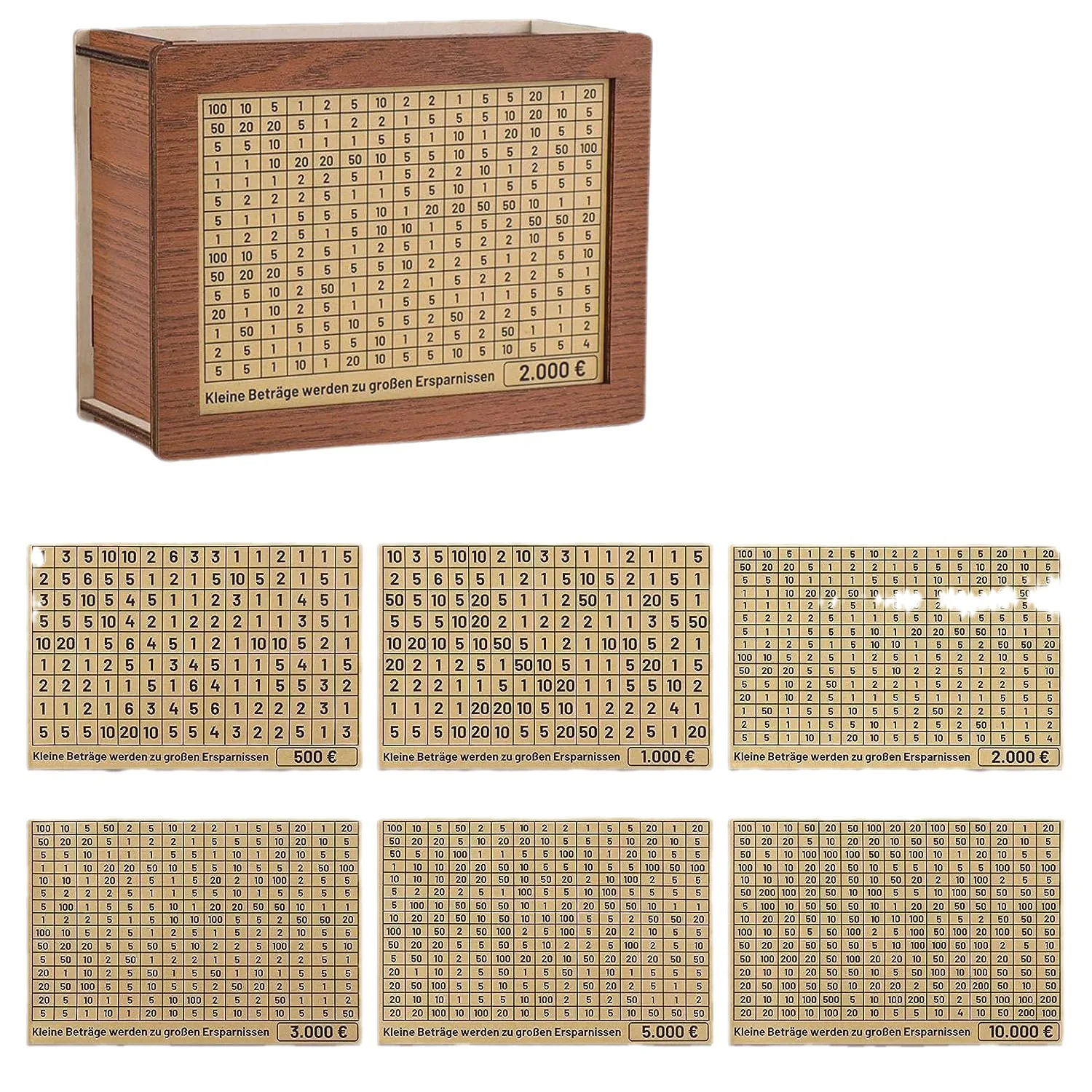 Wooden Money Box with Counter Desktop Piggy Bank Gift for Children Wooden Crafts Saving Box Wood Customized Designs 50 Pcs