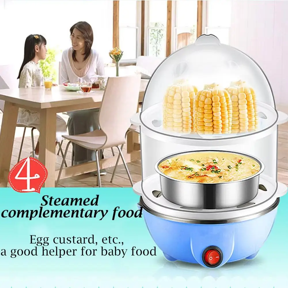 Rapid Electric Egg Cooker for Hard Boiled, Poached, Scrambled Eggs, Omelets, Steamed Vegetables Dumplings & More 14 capacity