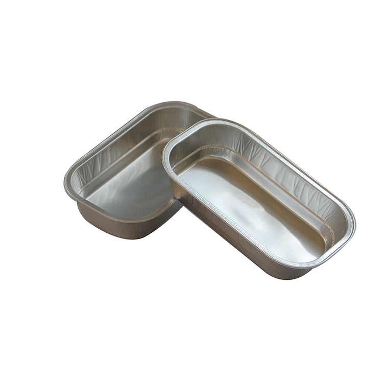 9 Inch Tin Foil Pans Fast Food Lunch Box Oven Safe Disposable Aluminum Foil Container