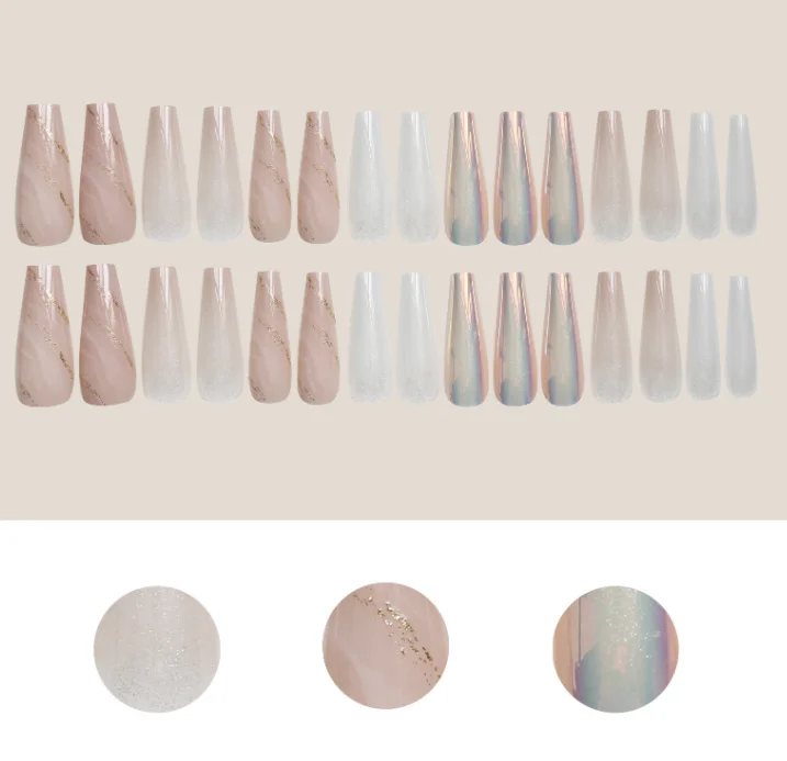 
2021 New Style Fashion Finger Nail Art Decorations Private Label Press On Nails For Salon 