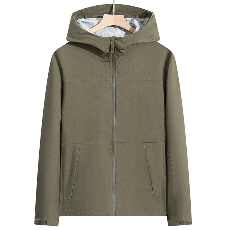 Custom Logo Blank Outdoor Jacket Waterproof Windbreaker Jackets Plus Size Lightweight Soft Shell Jacket